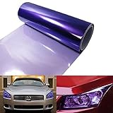 12 by 48 inches Self Adhesive 12000K Purple Headlights, Tail Lights, Fog Lights, Sidemarkers Tint Vinyl Film