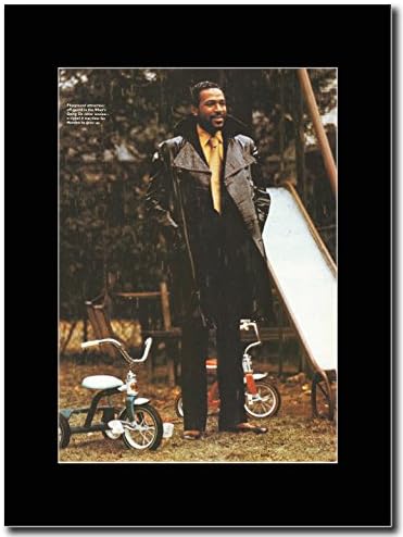 - Marvin Gaye - Playground Attraction - Magazine Promo on a Black Mount