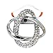 maikun Round Rhinestone Brooch Scarf Ring Gift for Valentine's Day
