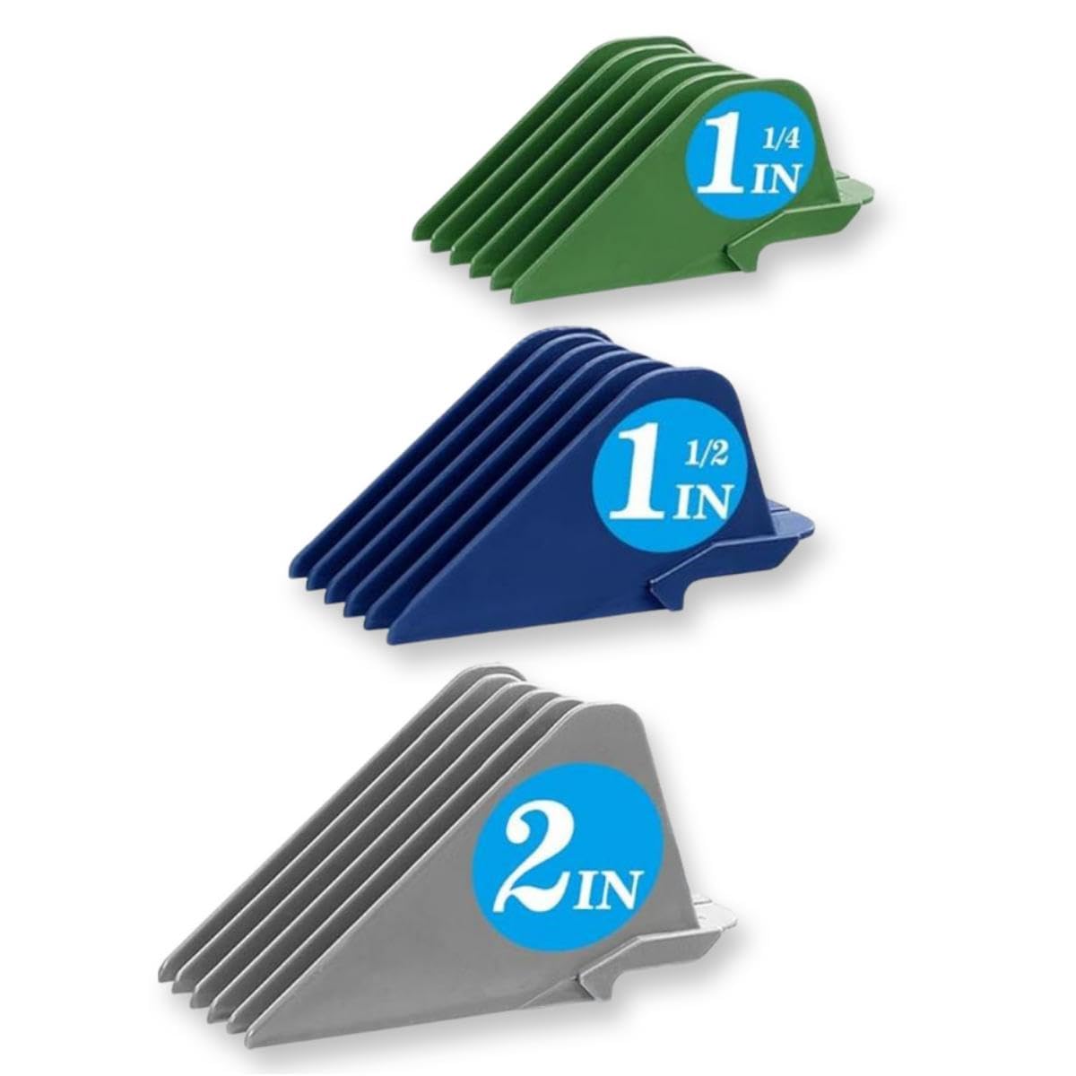 Photo 1 of Professional Hair Clipper Combs Guides Set - 1.25'' to 2'' Size Range, Replacement Guards?COMPATIBLE WITH WAHL Most Clippers/TrimmersMost Clippers/Trimmers,3Colors(3 Pieces)