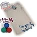 Matty's Toy Stop Deluxe Wooden Paddle Ball Game Set with 3 Solid Rubber Balls & Mesh Storage Bag
