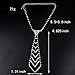 Fashion Wedding Jewelry Silver Plated Necktie Necklace For Women Party Accessory