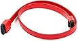 Monoprice 108784 18-Inch SATA 6Gbps Cable with Locking Latch, Red