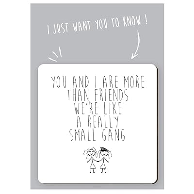 Buy Dorothy Spring You And I Are More Than Friends We Re Like A Really Small Gang Funny Square Wooden Coaster Friendship Gift Size 9x9 Cm 3 5x3 5 Inch Online In Indonesia B01j82lxns