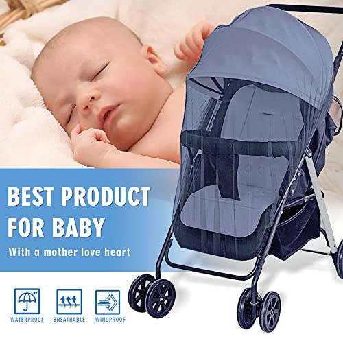 Mosquito Net for Stroller Protective Baby Stroller Mosquito Net 2Pack