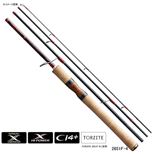 シマノ スピニングロッド ワールドシャウラ ツアーエディション バス 2651F-4 6.5フィートの商品画像