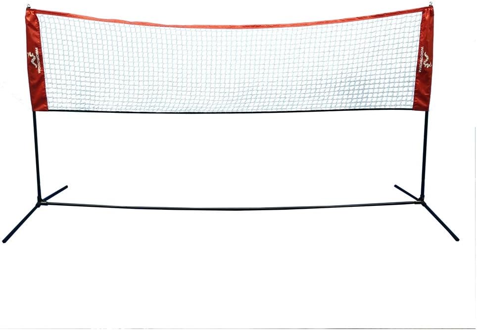 Woodworm 10ft x 5ft Portable Sports Net - Great for Badminton, Volleyball,Tennis and More