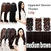 MONOTELE Fashion straight 23 3/4 full head Clip In Hair Extensions with 5 clips long (Dark brown Curly) by MonoTele