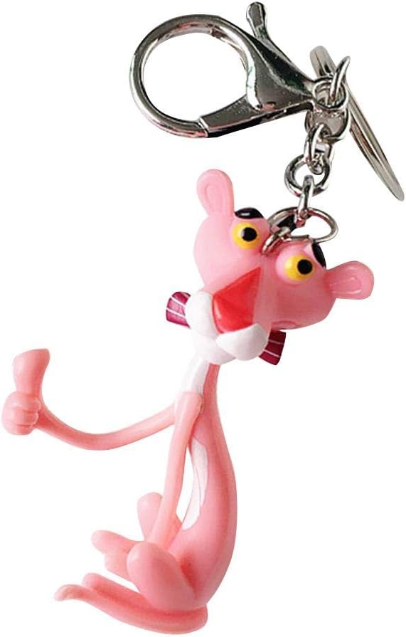 Dadahuam Keychain, Pink Panther Doll Key Chain Bag Charm, Cute Cartoon Keychains for Women Girls