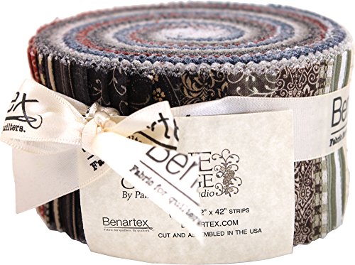 Painted Sky Studio Stone Cottage Pinwheel 40 2.5-inch Strips Jelly Roll Benartex