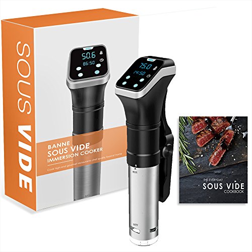 Sous Vide Cooker,Banne 800W 110V Precise Digital Timer Manual Controlled IPX7 Waterproof Immersion Circulator Cooker with Cookbook