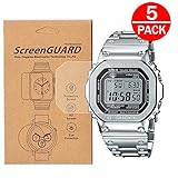 [5-Pack] for Casio GMW-B5000/GMW-B5000-1JF Watch Screen Protector,Full Coverage Screen Protector for Casio GMW-B5000 Watch HD Clear Anti-Bubble and Anti-Scratch