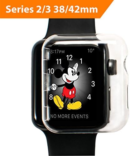 Apple Watch Case 42mm, Series 3, Slim, Hard Case, Clear Transparent, Full Screen Protective, HD