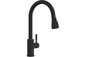 APPASO Bronze Kitchen Faucet, Oil Rubbed Bronze Faucet Kitchen with Pull Down Sprayer 3 Modes, Stainless Steel High Arch Single Handle Kitchen Sink Faucets with Sprayer for Farmhouse Laundry