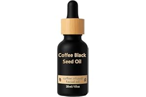 Black Seed Oil with Coffee Infused Facial Oil/Hydrating & Nourishing for Soft Smooth Skin,1Pcs