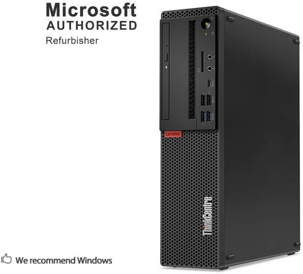 Lenovo ThinkCentre M75E SFF Business Desktop Computer, AMD Athlon II X4 640 3.0GHz, 8G DDR3, 512G SSD, DVD, WiFi, Bluetooth 4.0, VGA, DVI, Win 10 64-Bit Supports English/Spanish/French(AMD)(Renewed)