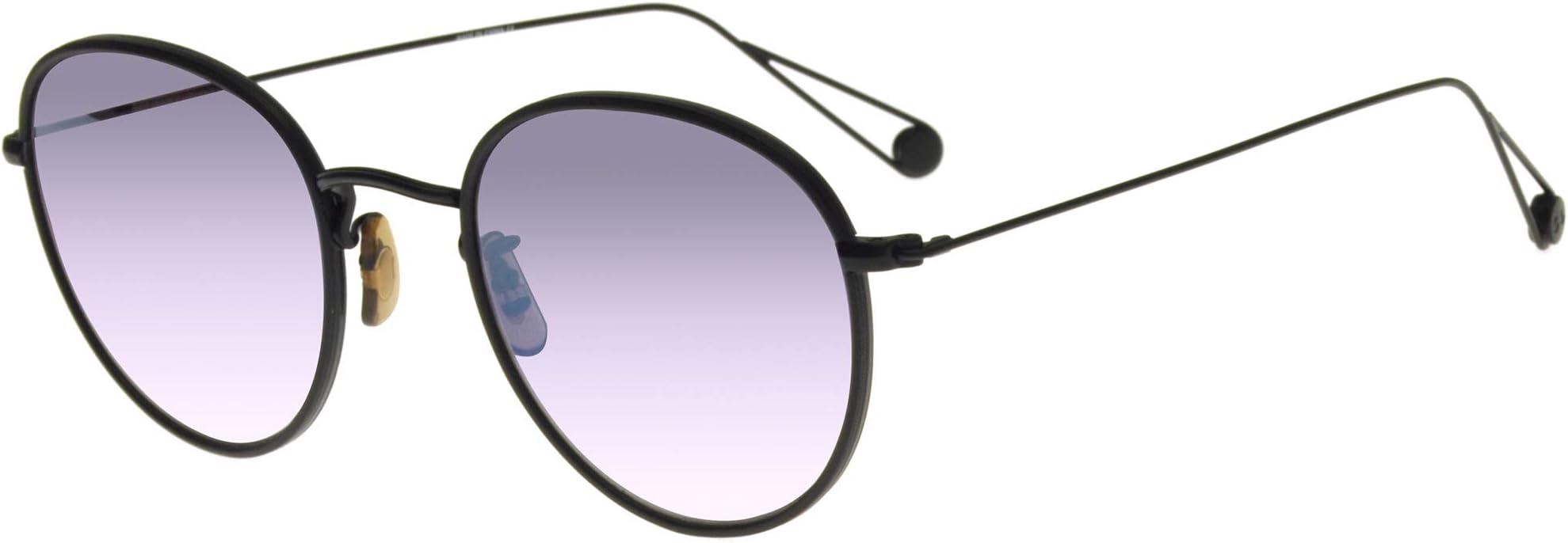 Garrett Leight PALOMA MATTE BLACK MATTE BLACK/MAUVE SHADED MIRROR 50/23/140 unisex Sunglasses