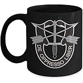 Special Forces De Oppresso Liber Army Coffee Mug (Black, 11oz)