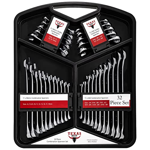 Texas Best Chrome Vanadium Steel Combination Wrench
