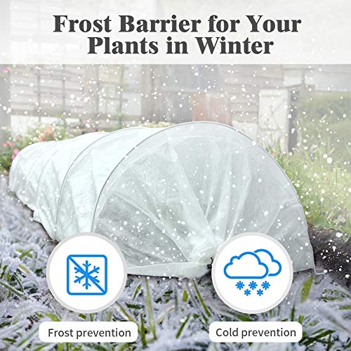 Plant Covers Freeze Protection 1.33oz 8FTX24FT Fabric Plant Blanket for