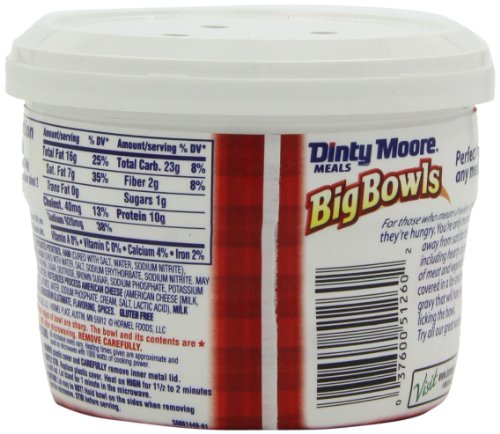 DINTY MOORE Big Microwaveable Bowl, Scalloped Potatoes and Ham, 15 Ounce (Pack of 8) - Thumbnail 6