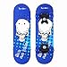 My First Toy Skateboards for 3-5 Year Old Kids - 17 Inch Mini Wooden Complete Skateboards for Beginners with Skull Design by ToyerBee