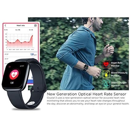 Amazon.com: Zeblaze Crystal 3 Smart Watch, Outdoor Sports ...