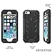 Poetic Revolution X-Form Design Shock Resist Hybrid Back Case with Built-in Screen Protector for iPhone SE/5S/5 - Black/Dark Gray