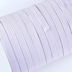Little Smile 1/4 Inch Width Elastic 20 Meter Pack Ideal for Tailoring/Sewing, Fashion Designing, Boutique, Stitching…