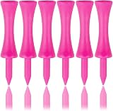 Zivisk Pink Golf Tees Plastic 57mm 100 Count Castle Tee 2-1/4 inch view 1