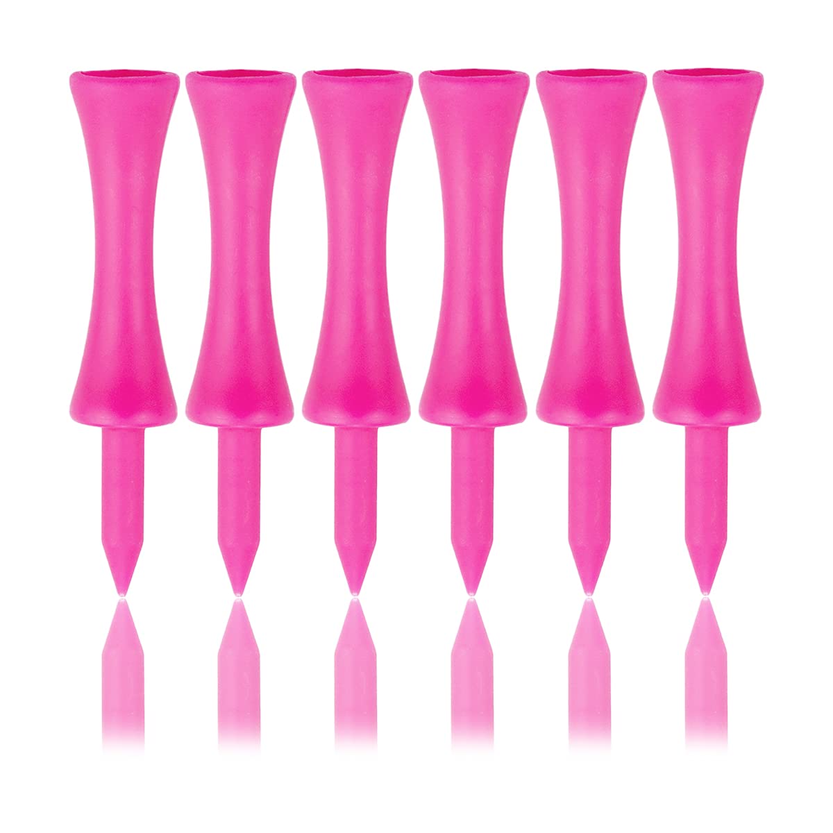 Zivisk Pink Golf Tees Plastic 57MM 100 Count Long Castle Golf Tees 2-1/4 inch
