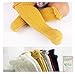 Gellwhu Cable-Knit Knee High Cotton Socks For Newborn Baby Girls Boys Toddlers 5- Pack (0-12 Months)