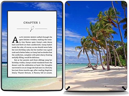 Decal Moments Vinyl Skin Decal Sticker Protective for Kindle Paperwhite eBook Reader Wrap Cover Skin Beach (Get 1 Free Crystal Clear Case)