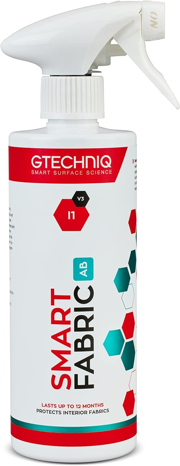 Gtechniq I1 Smart Fabric Protection for Cars, Protects from Spills 500ml | Fabric Protection, Repels Water and Stains, Keeps Upholstery Cleaner for Longer