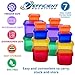 Efficient Nutrition Portion Control Containers DELUXE Kit (14-Piece) with COMPLETE GUIDE + 21 DAY PLANNER + RECIPE eBOOK BPA FREE Color Coded Meal Prep System for Diet and Weight Loss