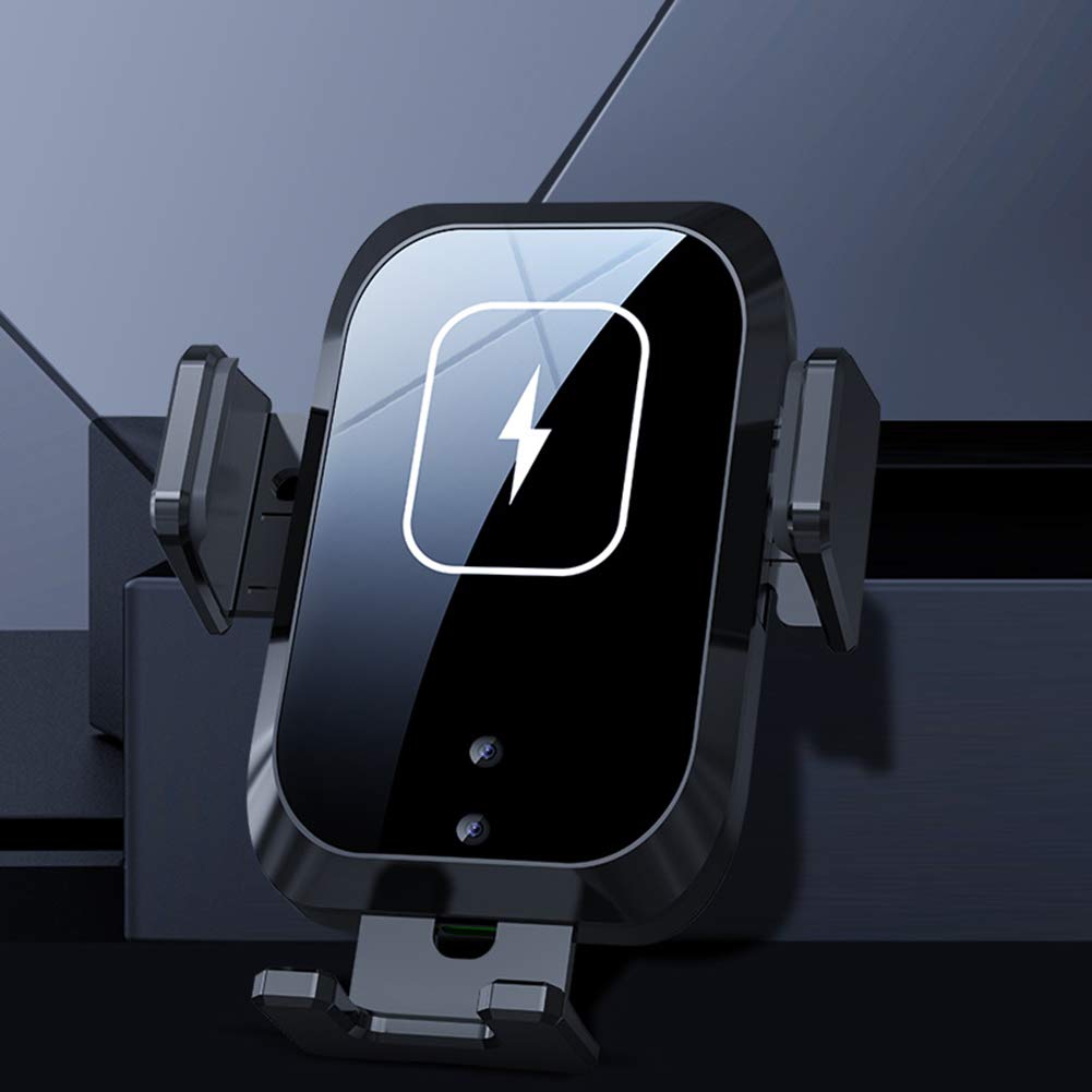 BAIYUNTECH Wireless Car Charger,15W Fast Qi Wireless Car Charger IR Sensor Automatic Clamping Phone Holder Car Vent Mount For For iPhone/Samsung/Huawei/Google,Support All Smartphones