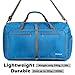 Gonex 80L Packable Travel Duffle Bag Foldable Duffel Bags for Luggage Gym Sports Camping Travelling Cycling Storage Shopping Water & Tear Resistant Blue