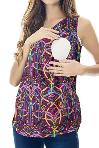 Smallshow Women's Maternity Nursing Tops Breastfeeding Clothes XX-Large PAT003 - Thumbnail 2