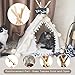 little dove Pet Teepee House Fold Away Pet Tent Furniture Cat Bed with Pad 28 Inch Beige Onethumb 4