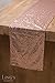 Ling's moment Sparkly Sequin Table Runner Rose Gold 12 x 108 Inch (Hem Edge) for Wedding Engagement Party Bridal Baby Shower Dresser Decorations