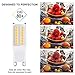 JandCase G9 Led Light Bulb5W, 40W Equivalent, 400LM, Soft White 3000K, G9 Base, Led Halogen Replacement Bulbs for Home Lighting, Ceiling Fan, Chandelier, Bedroom, Not Dimmable, 5 Pack
