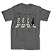 Star Wars Death Star Road Stormtrooper Crossing T-shirt (Medium, Heather Charcoal)