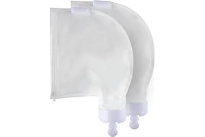 YUJHON Bags for Polaris 280/480 with Zipper,Pool Vacuum Cleaner Bag,All Purpose Pool Debris Replacement Bag (2, White)