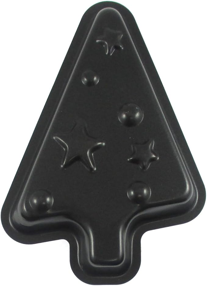 Amazon Com Christmas Tree Baking Pan Mold Metal Cookie Cutter Mini Cake Pan Holiday Party Kitchen Dining