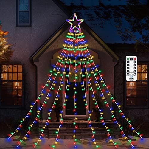 Gogsic Christmas Decoration Outdoor Star String Lights with Remote, 317