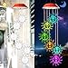 Solar Sunflower Wind Chime, for Mom for Wife for Grandma from Daughter, Outdoor Decor, Aunt Gifts,mom Gifts,Birthday Gift,Gardening Gift,Color Wind Chime,Commemorative Wind Chime