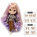 The 30.5cm ICY Nude Doll is The Same as Blythe Doll,can Change The faceplate and Clothes for DIY Maker,19 Joint Body Doll is Suitable for Girls Present and Best Gift. (Purple)