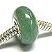 Natural Aventurine Sterling Silver Core European Bead Charm