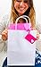 [25 pcs] White Kraft Paper Bags 8x4.75x10 - Quality Gift Bags Made with Extra Thick Paper and Handles Perfect for Botique Gifts, Crafts, and Events