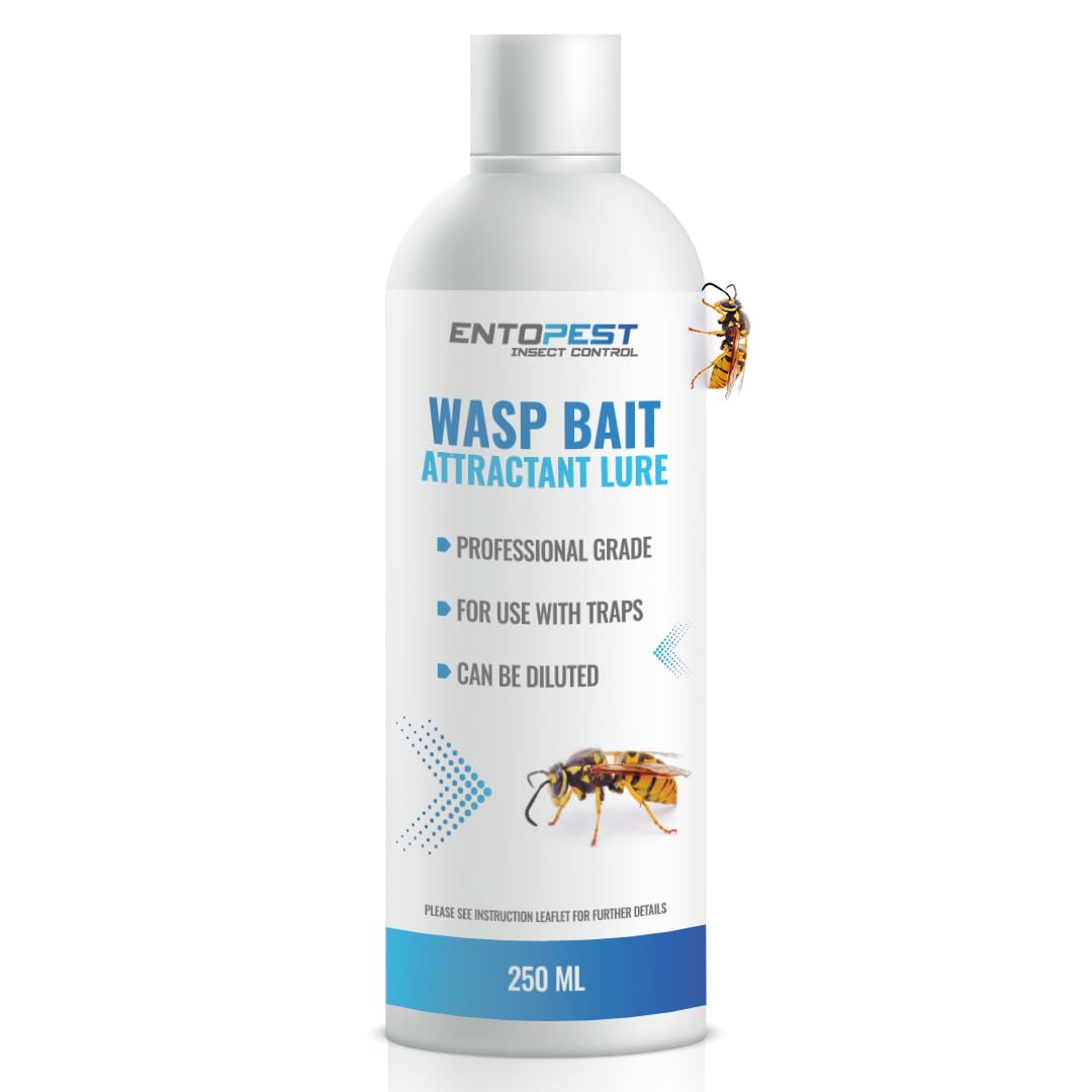Entopest 250ml Wasp Lure Liquid Trap Bait - Professional Strength Bait Attractant for Hanging Wasp Pots (Garden & Outdoor Use)